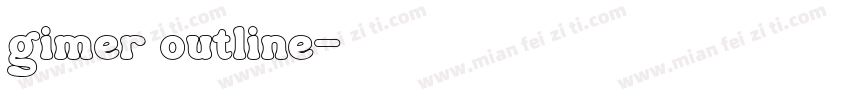 gimer outline字体转换